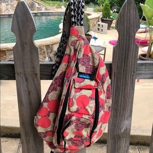 Kavu pink rope bag
